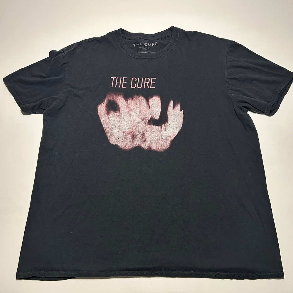 The Cure Pornography Album Graphic T-Shirt Mens XL Black Rock Off Post-Punk Tee